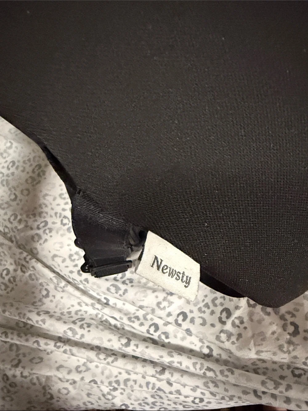 Memory Foam Lumbar Support Pillow - Black